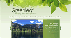 Desktop Screenshot of greenleaf-accounting.com